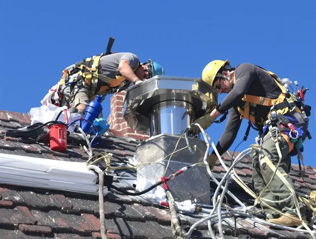 Protective chimney cap installed by Hilton Head Island Chimney Sweep in Hilton Head Island, SC