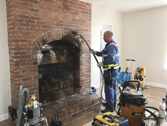 Hilton Head Island Chimney Sweep expert performing detailed chimney sweep in Hilton Head Island, SC