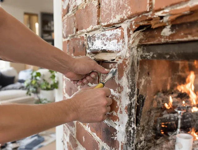 Routine fireplace repair by Hilton Head Island Chimney Sweep in Hilton Head Island, SC
